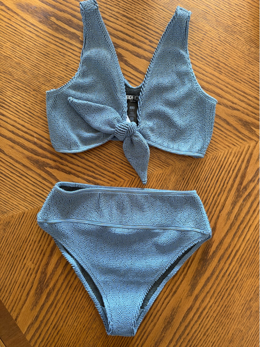 BEACH RIOT Ritzy Bikini - Denim Blue